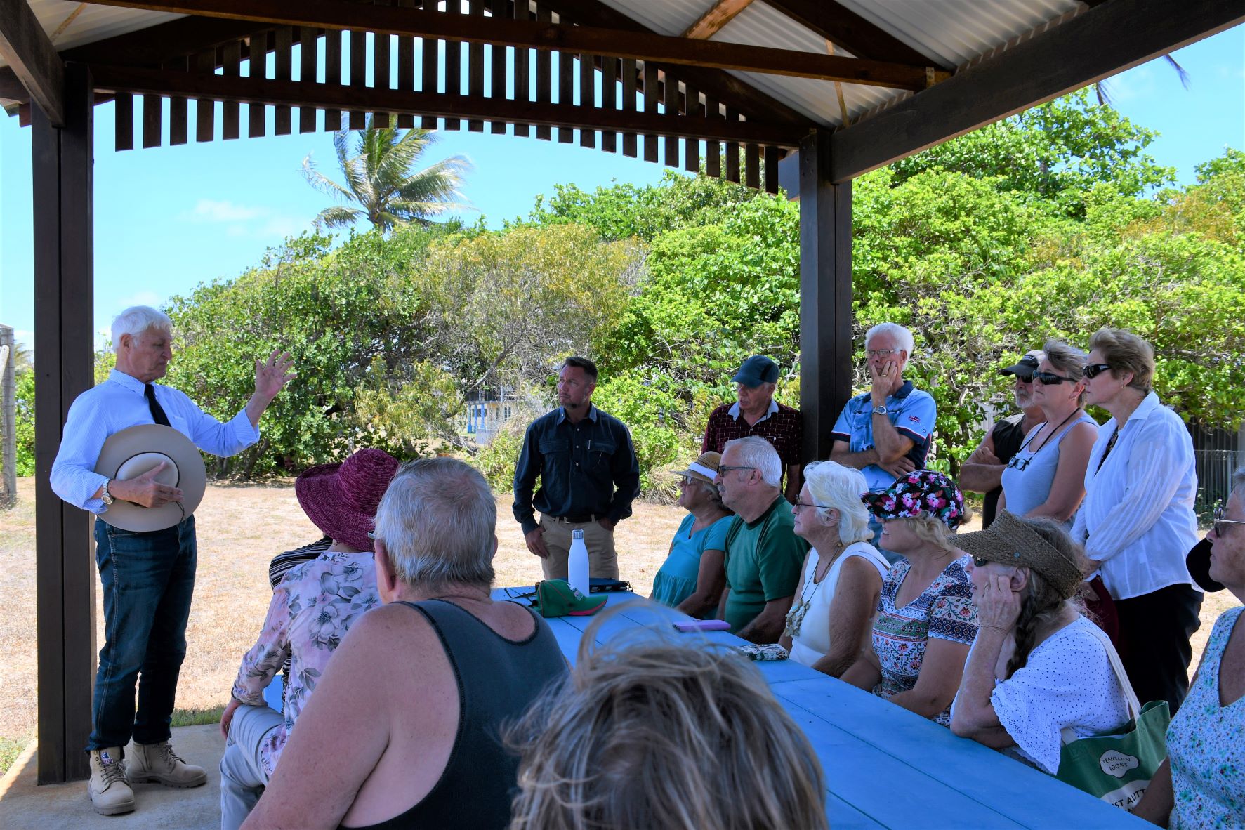 Hon. Bob Katter MP and Nick Dametto MP with Forrest Beach residents 1_