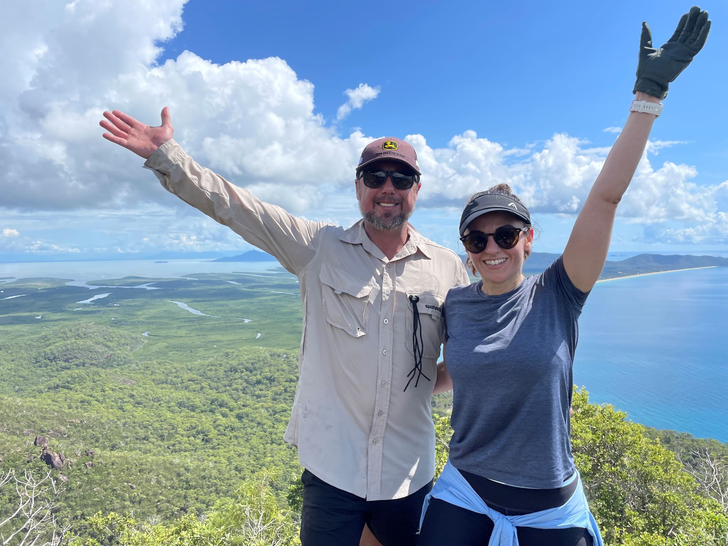 Nick Dametto MP and Alicia Dametto hiking the Thorsborne Trail Hinchinbrook Island 12-04 Website